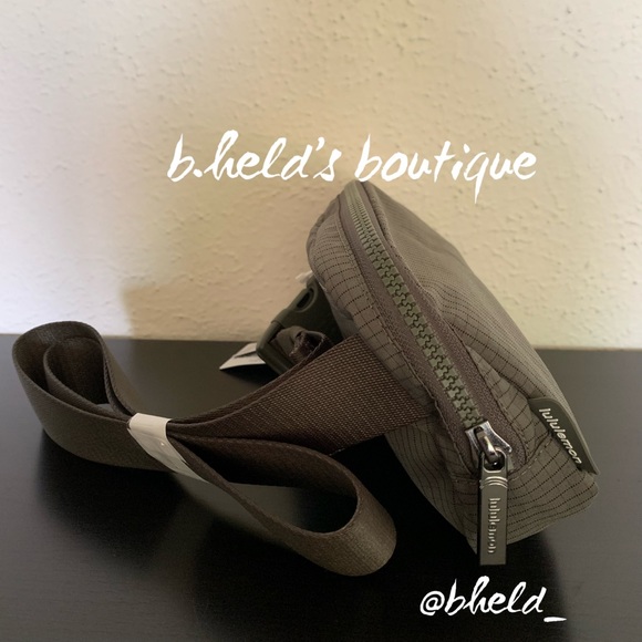 lululemon Everywhere Belt Bag *Extended Strap Carob Brown/Black OS New NWT - Picture 9 of 14